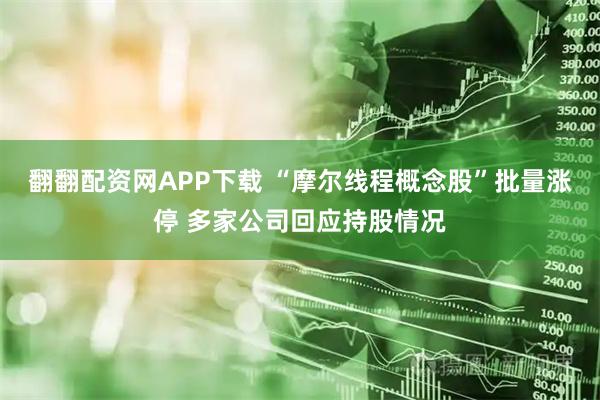 翻翻配资网APP下载 “摩尔线程概念股”批量涨停 多家公司回应持股情况